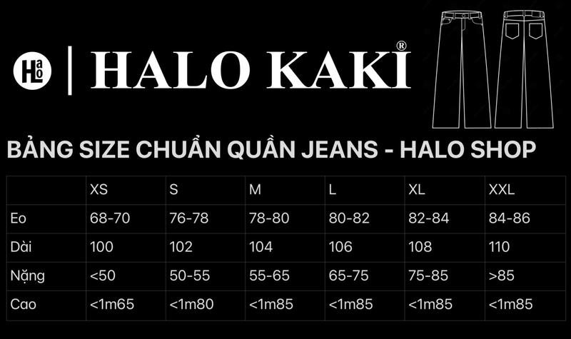 Product Introduction of JEANS STRAP BOX (8 Túi hộp phối đai) - Quần jeans ống rộng phủ gót chùm giày halo kaki Pants Kem Nữ Denim Ong 0