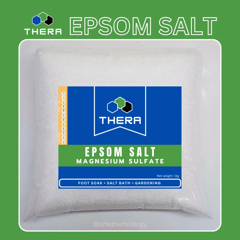THERA Epsom Salt Magnesium Sulfate for Foot Soak Salt Bath Body Care ...