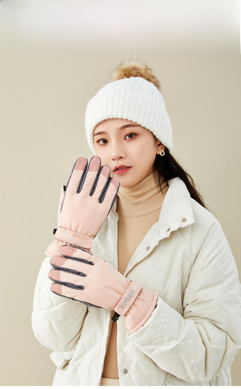 Product Introduction of Ski Gloves Men's and Women's Winter Fleece-lined Warm Outdoor Biking Mountain Climbing Waterproof and Windproof Thick Cold-Proof Motorcycle Cross-Border 18