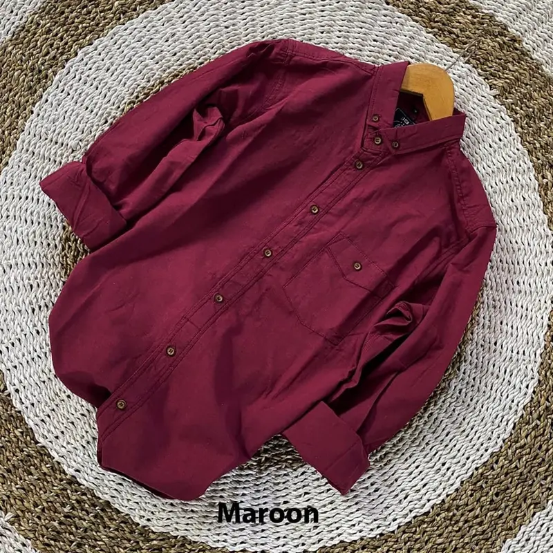 kemeja polos panjang pria model slimfit M L XL Baju Formal 2