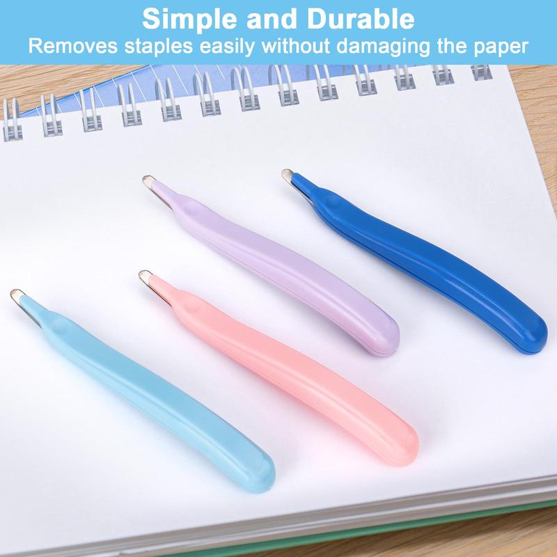 Magnetic Staple Remover Tool, 4 Counts/set Staple Puller Remover, Staple Remover Stick for Home School Office 5
