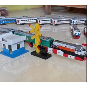New - mainan edukasi Mainan miniatur Kereta Api Indonesia Lokomotif Gerbong, mainan kereta api KAI ( handmade )