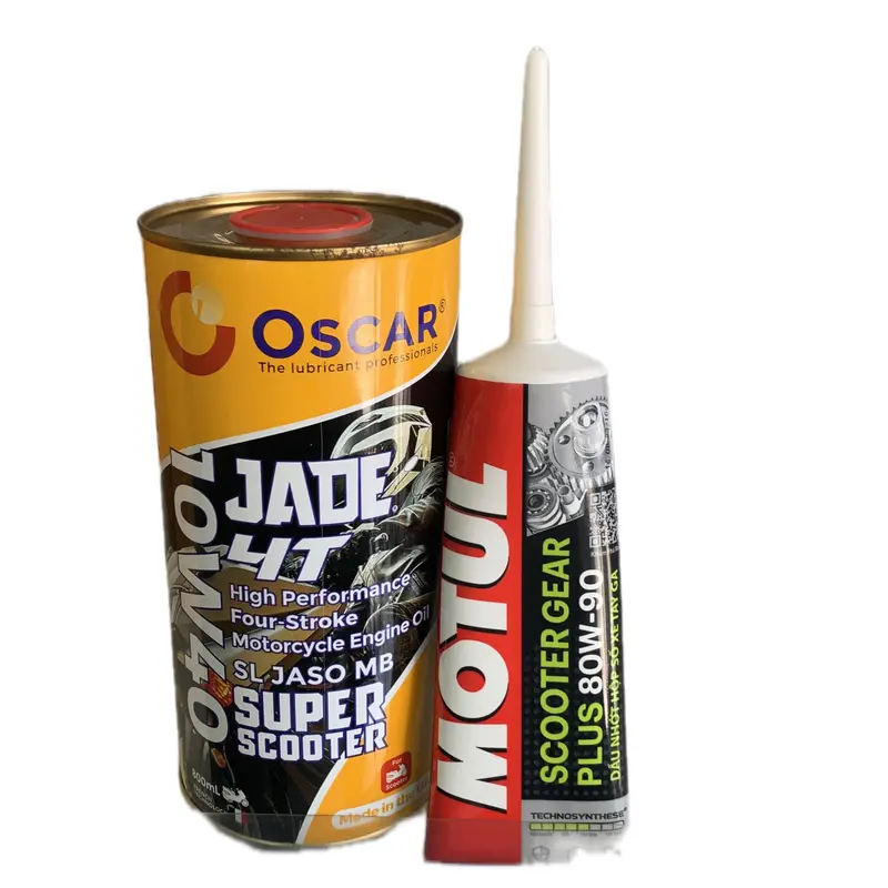 Combo nhớt oscar scooter 10w40+nhớt láp motul(combo tay ga) Phụ Tùng 5