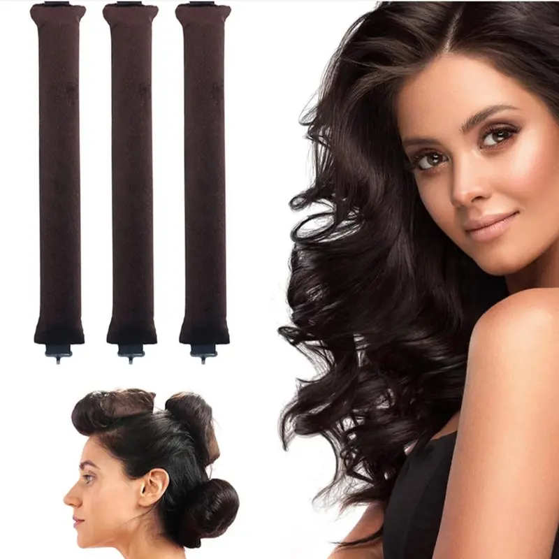 Spring Hair Curler Set, 3 Counts/set Haircare Hair Curler, Hair Styling Magic Wand, No Heat Curling Rod Headband, Hair Styling Tools, Curling Wand, Hair Products 4