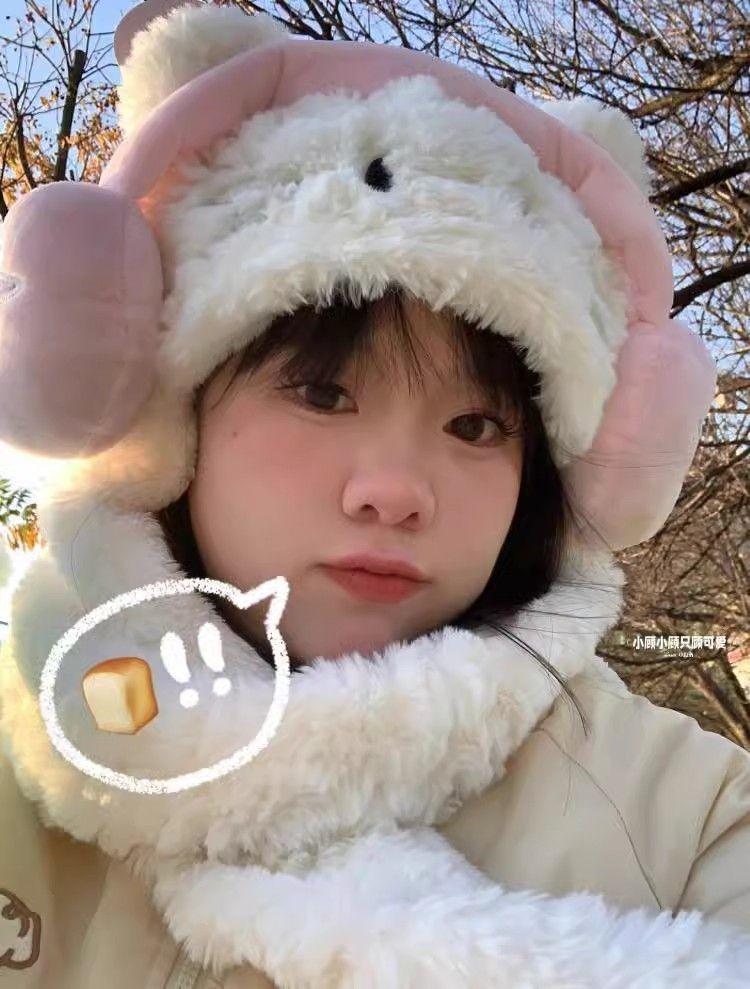 Product Introduction of Mũ Mèo, Tai Nghe Và Khăn Quàng Cổ Tích Hợp, Nữ Mùa Thu Và Mùa Đông, Hello Kitty Nhồi Bông Dễ Thương Và Dễ Phối Đồ, Chu Vi Đầu Lớn, Lót Lông Cừu Mùa Đông, Dày Dặn 2