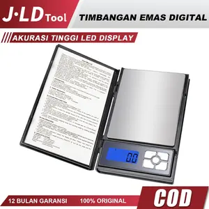 JLD Timbangan Emas Notebook Series Mini Digital 6 Units Pocket Scale Timbangan Perhiasan Original