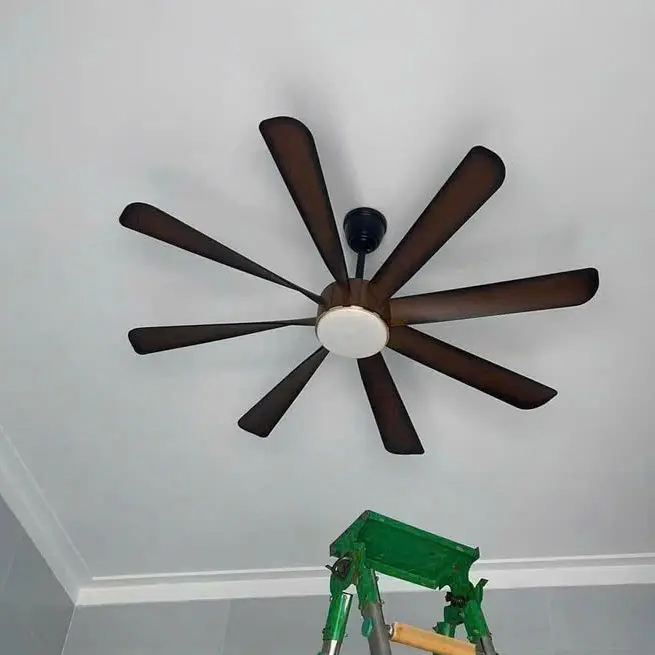 Quạt Trần 8 Cánh ABS nhiều phiên bản mầu (Có Dây Cáp An Toàn)  Đường Kính 1m52 - Điều Khiển 6 Cấp Độ Gió Cực Mát và 3 Chế Độ Ánh Sáng - Dùng cho Mọi Không Gian Nhà Việt - Fan, QuạT 3