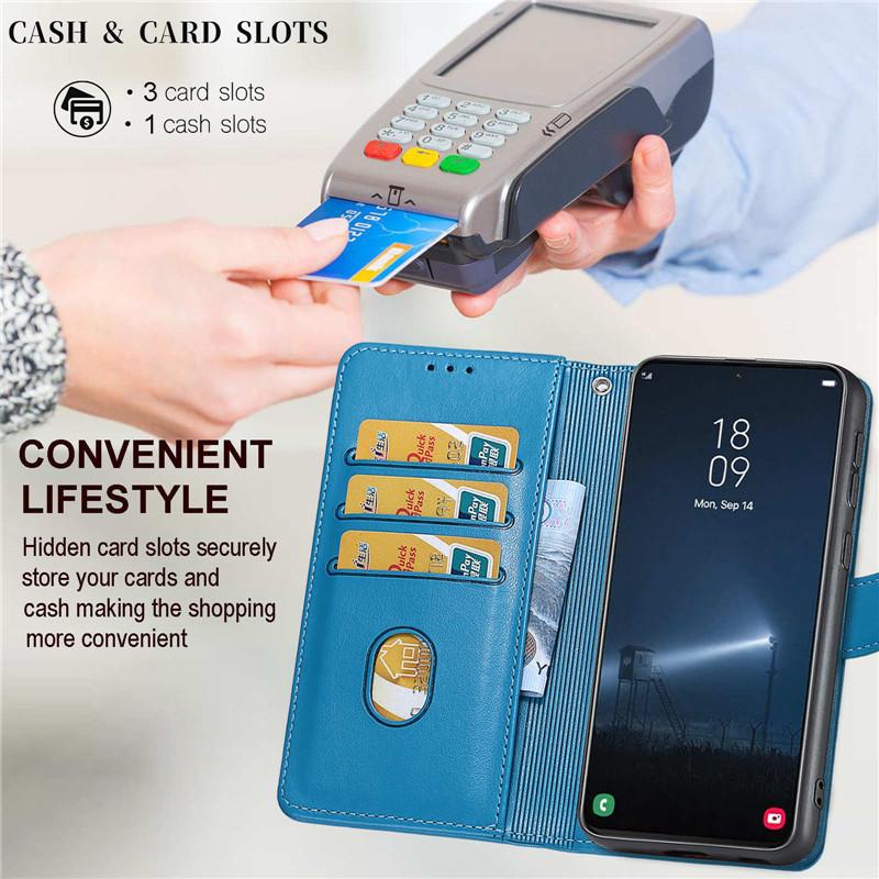 Product Introduction of Leather Case For Samsung Galaxy A24 4G Shockproof Cases Wallet Flip Cover For Sam  A14 4G A34 A54 5G A245F 3D Pattern Etui Coque 23