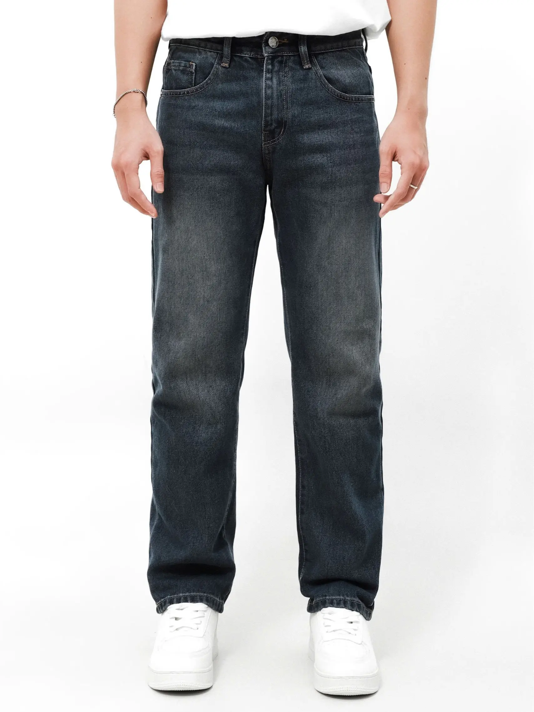 BG_014 - N&N - Quần Baggy Jean Nam ống đứng form rộng cao cấp quanje  annamongsuong Menswear Cotton quần  jean  nam  suông quần  jean  nam  ống  suông  rộng