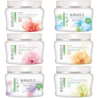 MURAH - Shinzui paket 2pcs Body Scrub / Lulur 200gr (Besar)  Kotoran Tubuh Mandi Memudarkan Lightening Perawatan