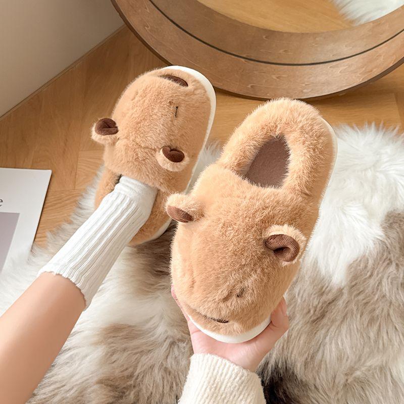 Giày Độn Bông, Kappabala, Dành Cho Nữ, Mặc Trong Nhà Mùa Đông, Lót Lông Cừu Chống Mài Mòn, Ấm Áp Và Đẹp Mắt, Dễ Thương Và Thoải Mái, Dép Bông, Thích Hợp Cho Mùa Đông, Năm 2024 8