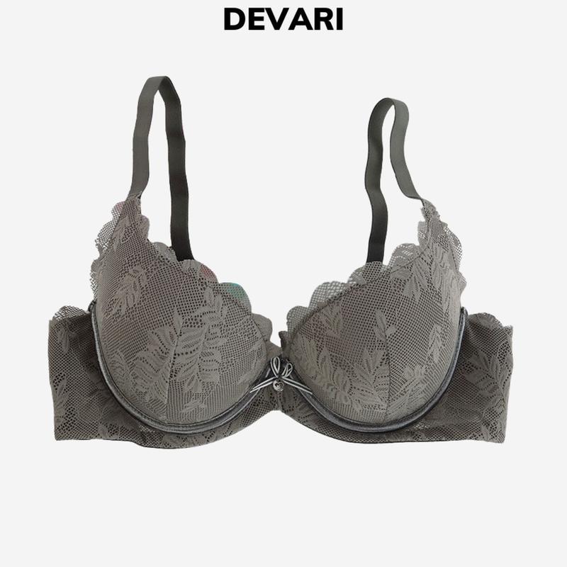  Áo ngực nữ có gọng đệm mút dày ôm ngực Áo lót nữ viền ren sang trọng thấm hút co dãn tốt DEVARI A7321 Tua Rua Bra áo  nâng  ngực áo  ngực  su  có  gọng đồ  lót 