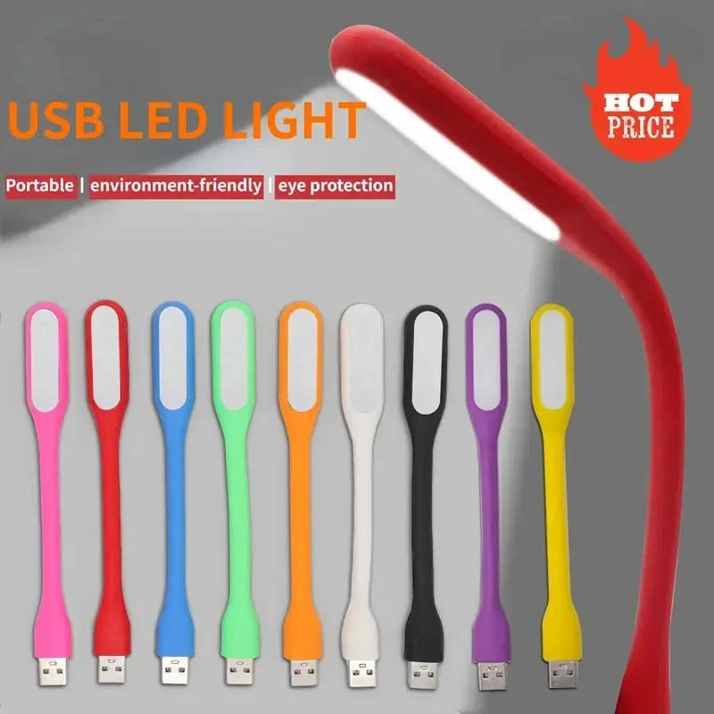 Portable USB 5V LED Reading Lamp Mini Book Light with USB For Power bank/computer Led Lamp Protect Eyesight USB LED laptop