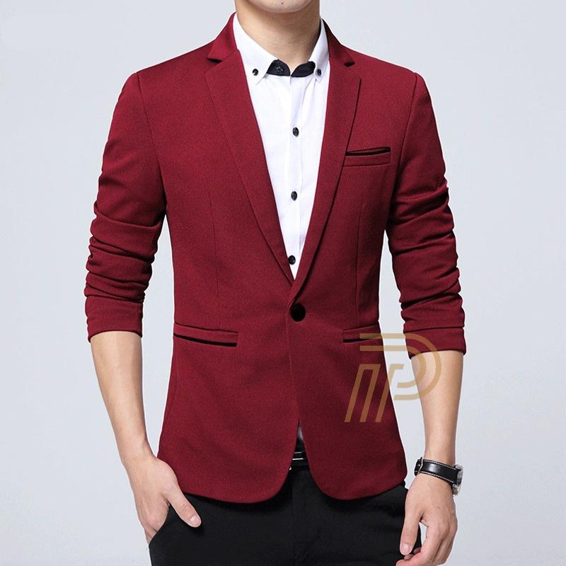 Product Introduction of Jas Blazer zepp With Jacket Pria Formal Kancing Satu Slim Fit Kain Panjang Semi Wisuda 75