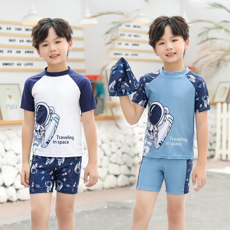 2024 New Children's Swimsuit Boys and Girls Split Quick-Drying Professional Swimwear Big Boys and Girls Swimsuit Outfit Wholesale 1
