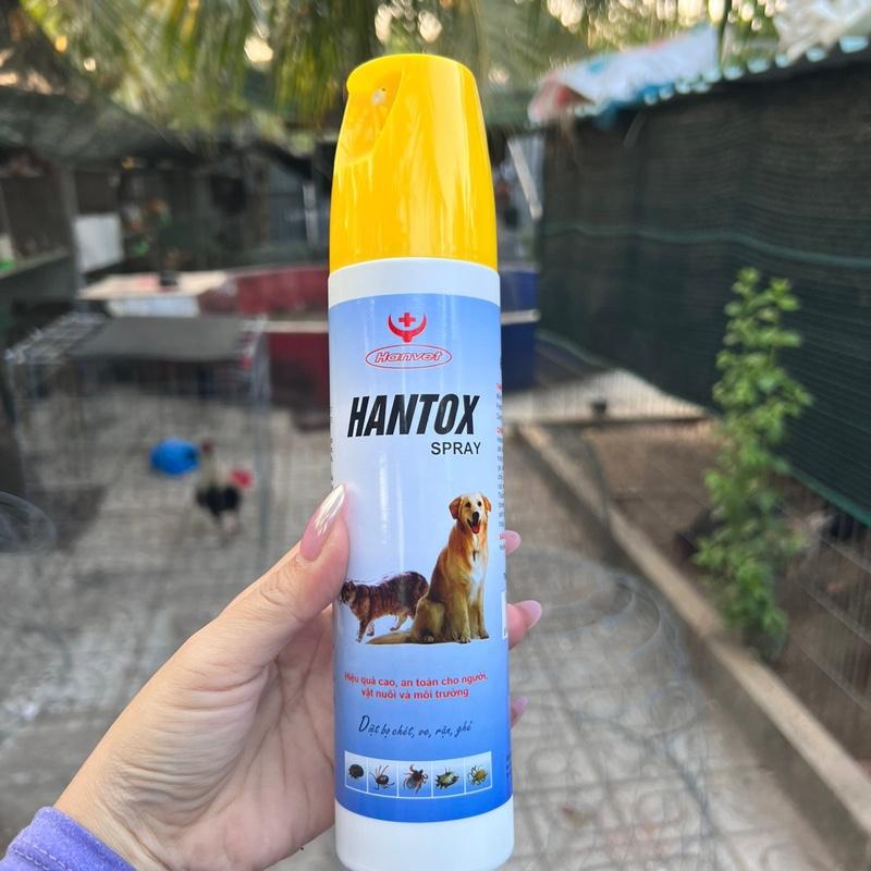 HANTOX Xịt mạc rận ve bọ chét dùng cho gia cầm và chó mèo