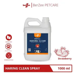 H-Refill 1 Liter Semprotan penghilang bau pipis kucing Penghilang bau pasir kucing AROMA STRAWBERRY