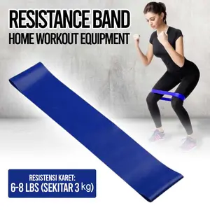 Resistance Band Mini Loop karet Elastis untuk Fitness Pilates Yoga