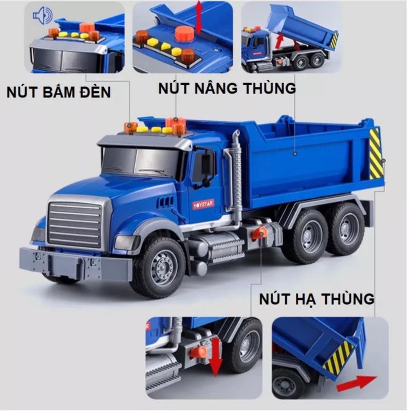 Xe Ben Ô Tô Đồ Chơi Kích Thước Lớn Có Hiệu Ứng Đèn Và Nhạc Cho Bé Yêu Toy Pin