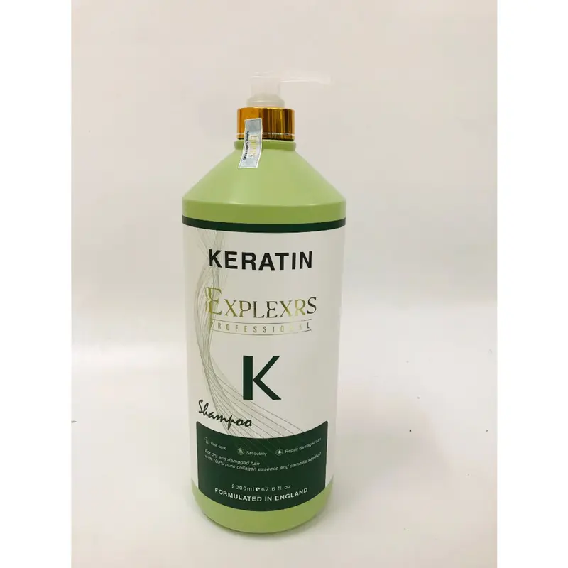 Dầu Gội Đầu Nữ Keratin K Explexrs Dầu Gội Gàu Collagen Keratin K 2000ML | Giảm Rụng Tóc, kícḣ Mọc Tóc, Phục Hồi Tóc Hư T _ 5