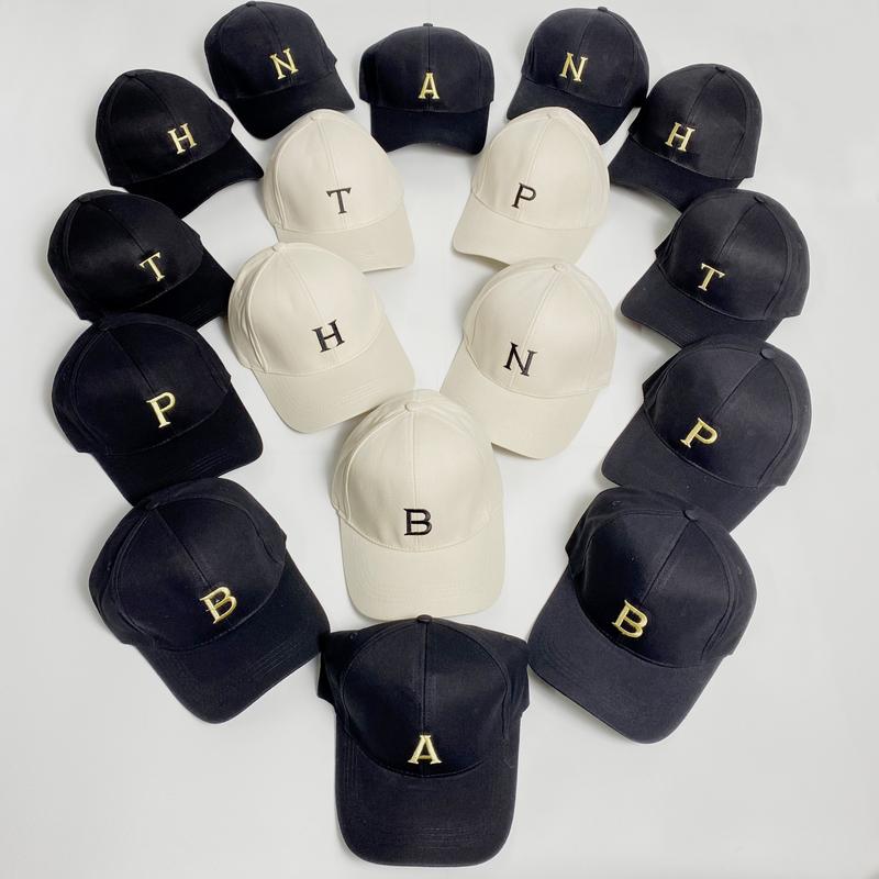 Mũ Lưỡi Trai Thêu Chữ Cái Tên Đầy Đủ Từ A -> Y Chất Kaki form Unisex Nam Nữ 2023 Cap