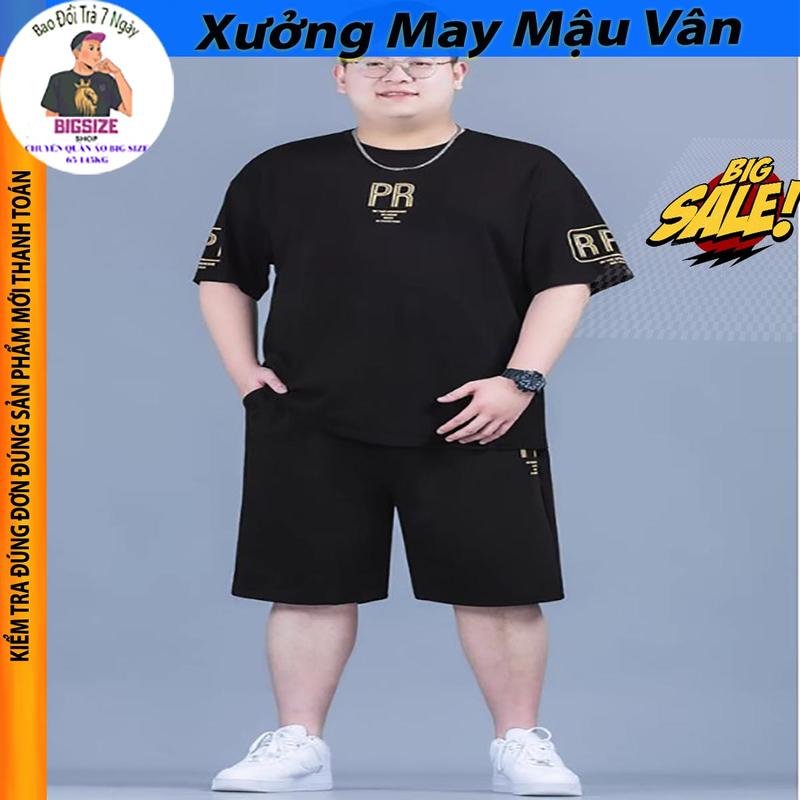 mã Bbr Bộ nam BigSize 65-135kg AE béo Menswear Áo Quần
