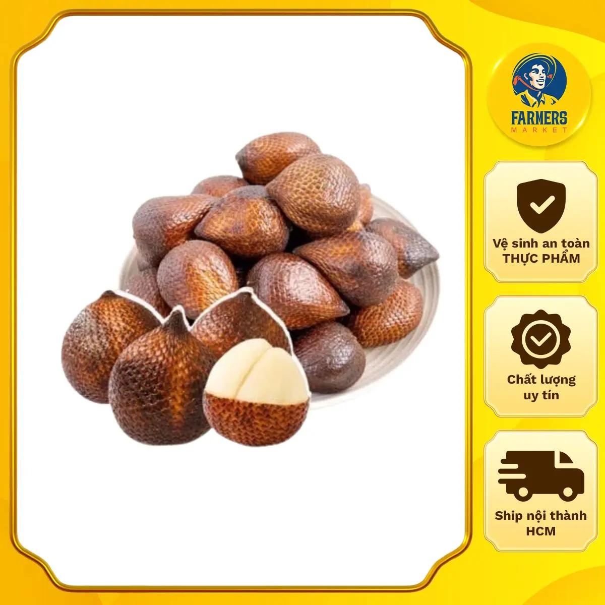 [Trái cây nhập khẩu] Mây VIP Indonesia - 500G - Thịt trắng nâu, giòn, ngọt, Vị Chua nhẹ Ăn Vặt Food