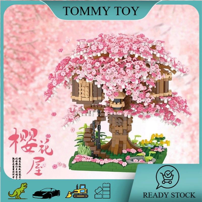 Sakura Tree House micro-particle assembly building blocks toys - TikTok ...