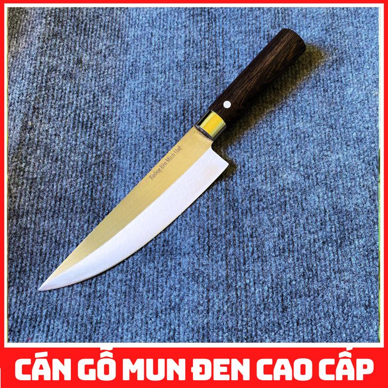 Dao lọc thịt thép trắng không rỉ cao cấp Xưởng Dao Minh Huệ lưỡi thép không gỉ thick dao nhà bếp