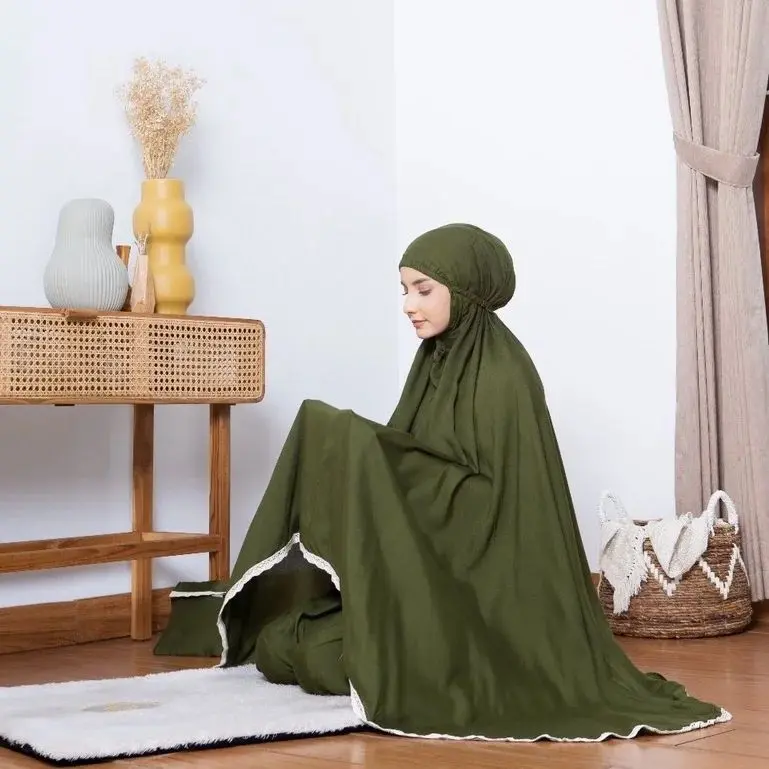 Mukena Traveling Hyget Polos Variasi Renda 5