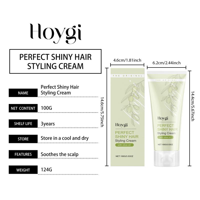 Product Introduction of Smooth Curl Styling Cream, Anti-Frizz & Hydrating Hair Cream, Long-Lasting Shine, Natural Curl Definition, 100g Wax for Women 9