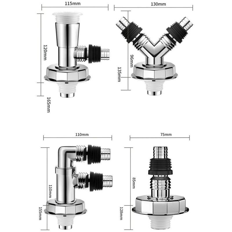 Creative Anti odor Sink Drain Pipe Adapter Sealing Ring Multi-functional Kitchen Basin Sewer Branch Dishwasher Water Pipe Connector Universal 3