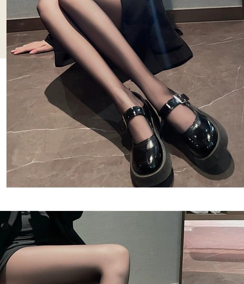 Product Introduction of New Autumn and Winter plus Size Sheer Tights Leggings Women's Fleece-lined Black Silk Superb Fleshcolor Pantynose Stewardess Gray Pantyhose 36