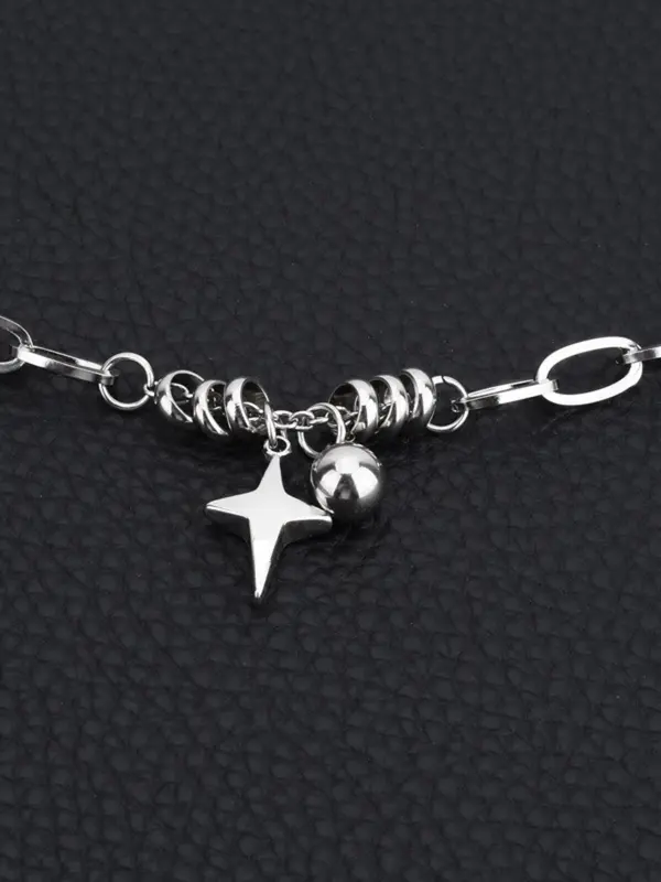 Star & Ball Design Bracelet, Fashion Jewelry for Party, Daily Clothing Decor, Trendy All-match & Exquisite Jewelry for Birthday Gift 5
