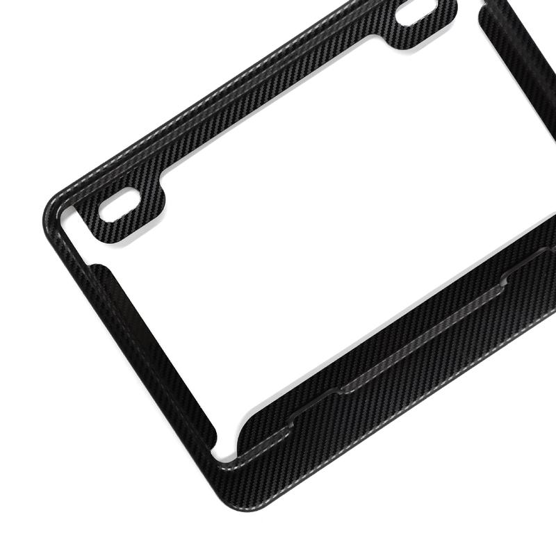 Product Introduction of Carbon Fiber Texture Texture License Plate Frame Tag Cover for Motorcycle Motorb 45