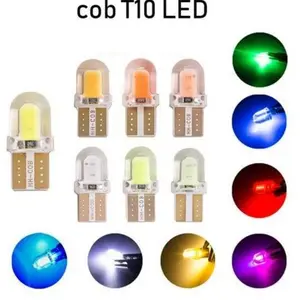 Bohlam Lampu LED senja tipe mobil motor T10 COB gel jel jelly pendek mini Spedometer Senja Sein Plat