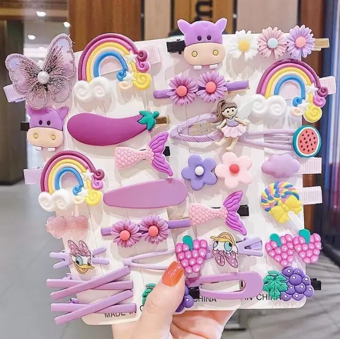 Set Jepitan Rambut Anak Perempuan Korea / Kucir Rambut Anak / Set Jepit Anak Model Korea Cantik Fashion 1
