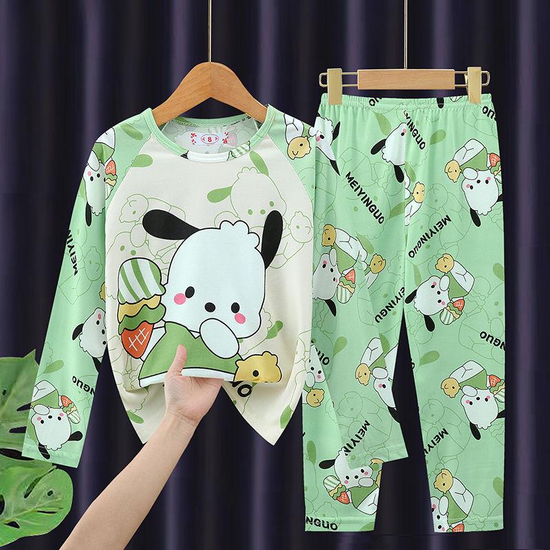 Product Introduction of Bộ Đồ Ngủ Trẻ Em, Dành Cho Bé Trai Và Bé Gái, Bộ Đồ Mỏng Dài Tay, Thiết Kế Hoạt Hình Dễ Thương, Thích Hợp Cho Mùa Xuân Và Mùa Thu, Quần Áo Điều Hòa Không Khí, Đồ Mặc Nhà 1