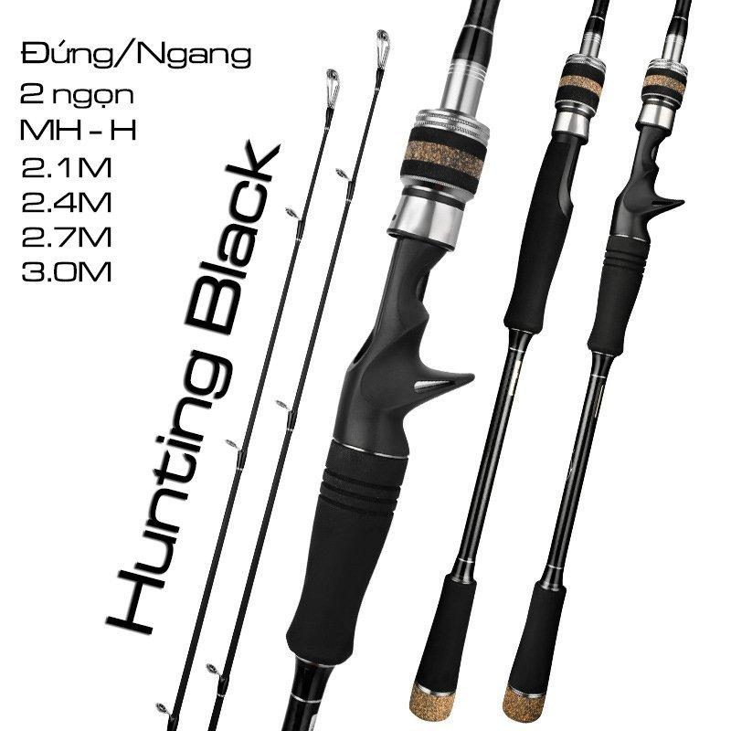 Cần Câu Lure Hungting Black 2 Ngọn MH và H Hàng YumingBu Fishing