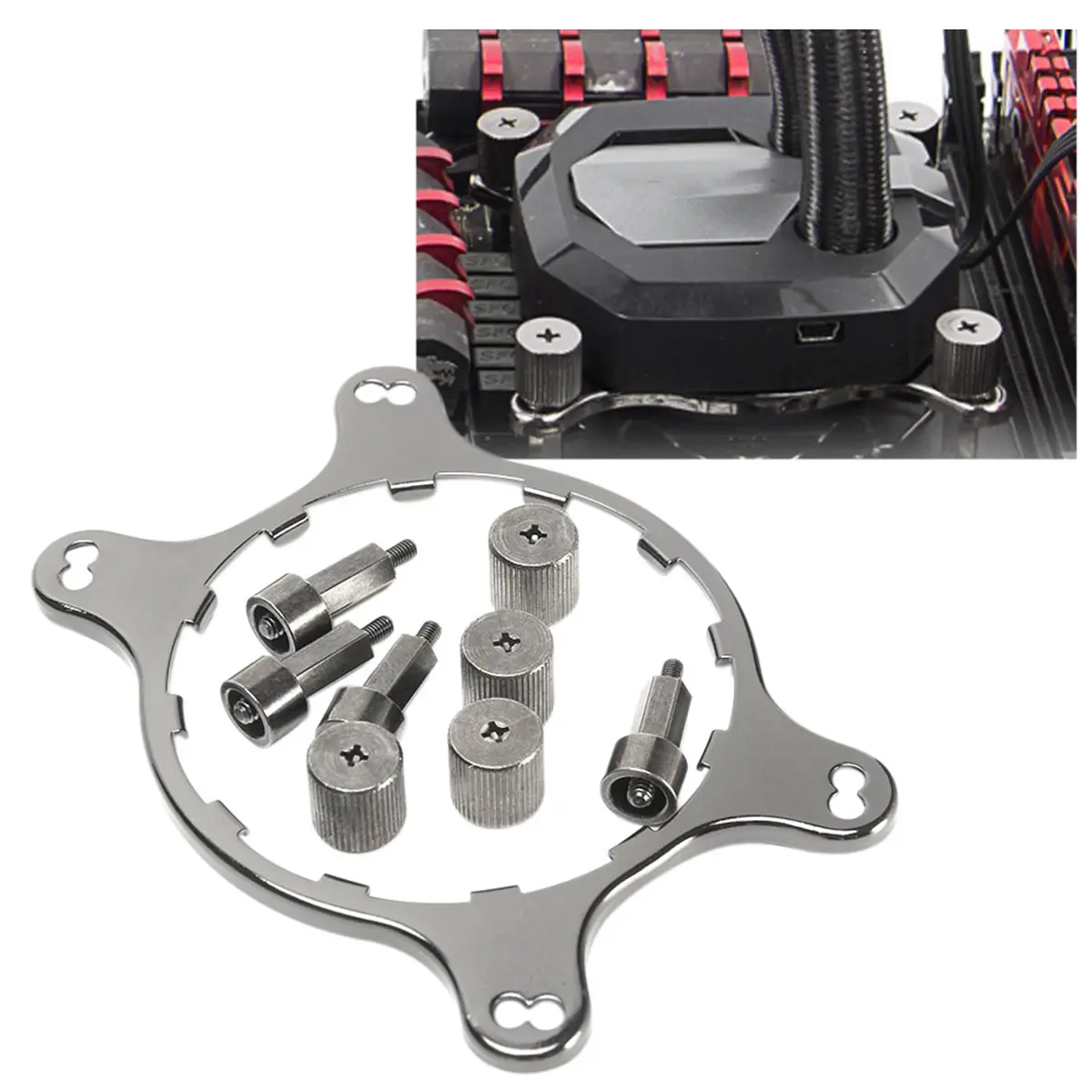 CPU Cooler Fan Bracket Heatsink Holder Accessories Computer Back Plate Replacement Cooling Support Heatsink for AM4 AM5