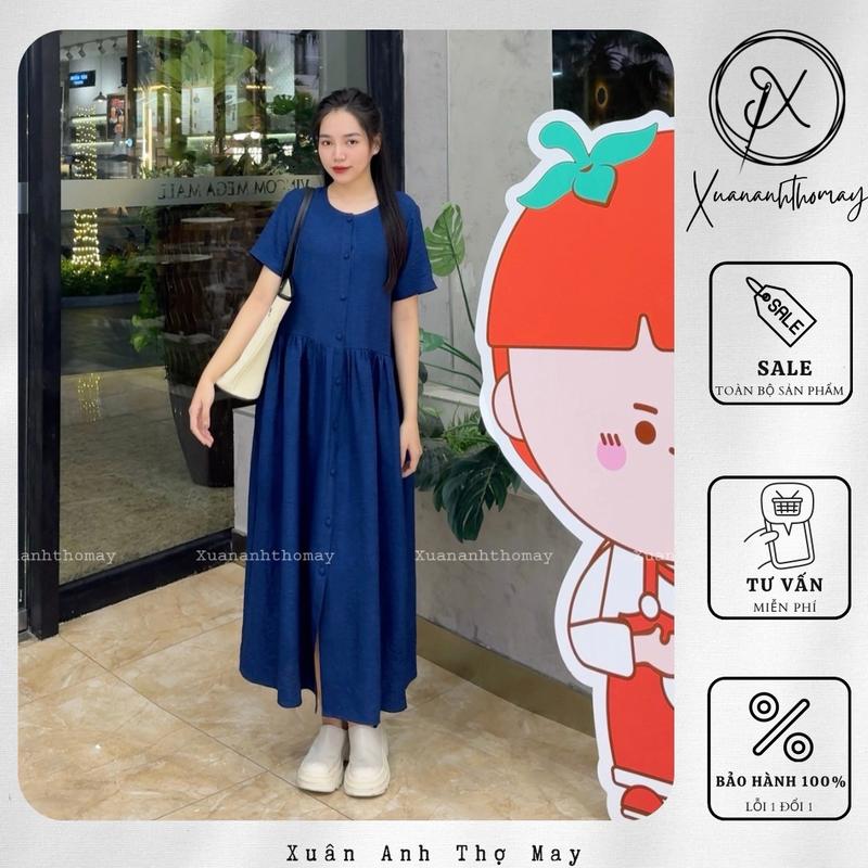 V22 - Váy babydoll cúc bọc - Xuananhthomay 3