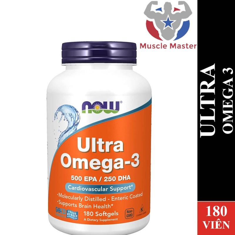 Viên Dầu Cá Cô Đặc Now Omega 3 ULTRA 180 Viên