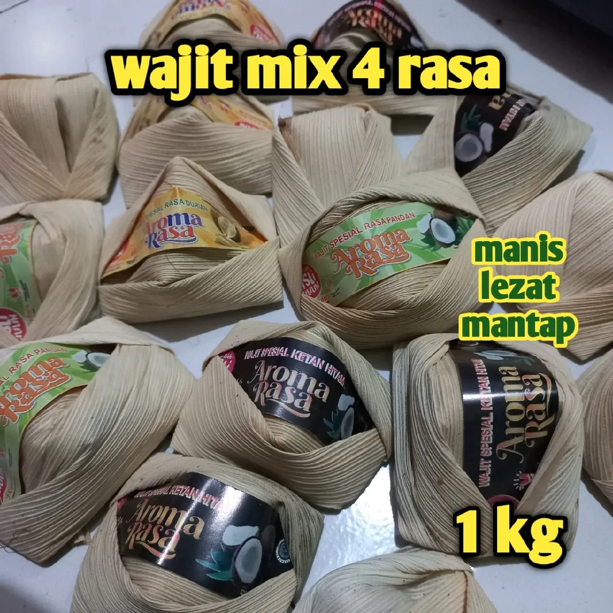 WAJIT KETAN ASLI CILILIN MIX 4 RASA 1 KG Food