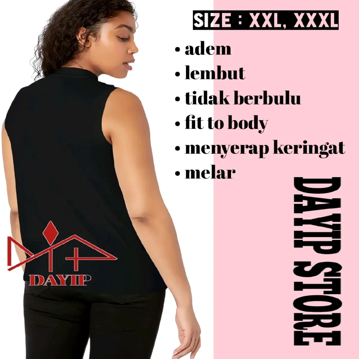 Manset Inners Wanita Tanpa lengan Lekbong Bahan Spandek Rayon Premium