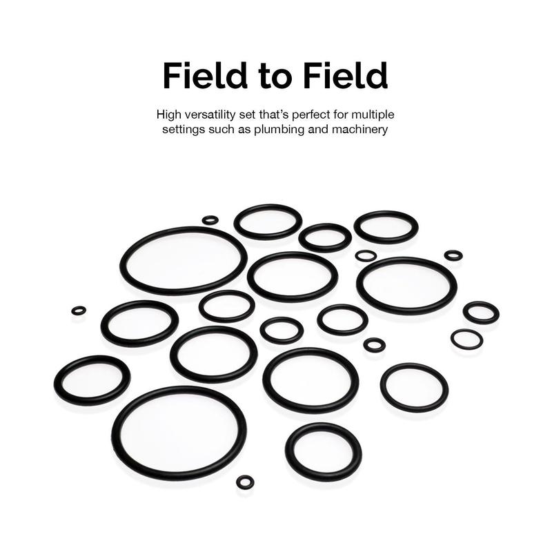 Rubber O-ring Kit, 382pcs/set Rubber O-ring Assortment Kit with Storage Box & Tools, O-ring Sealing Ring & Replacement O-ring, Professional Hardware Tools 3