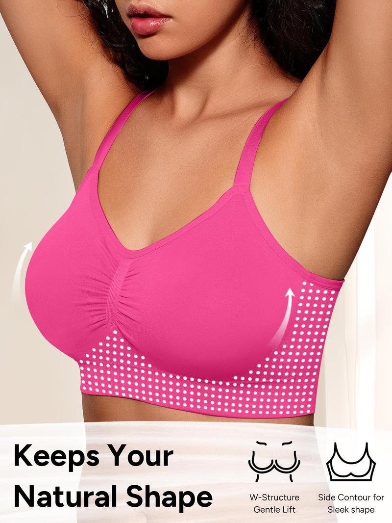 Product Introduction of Women's Solid Wireless Bralette, Breathable Comfortable Seamless Bra, Women's Lingerie for All Seasons 5