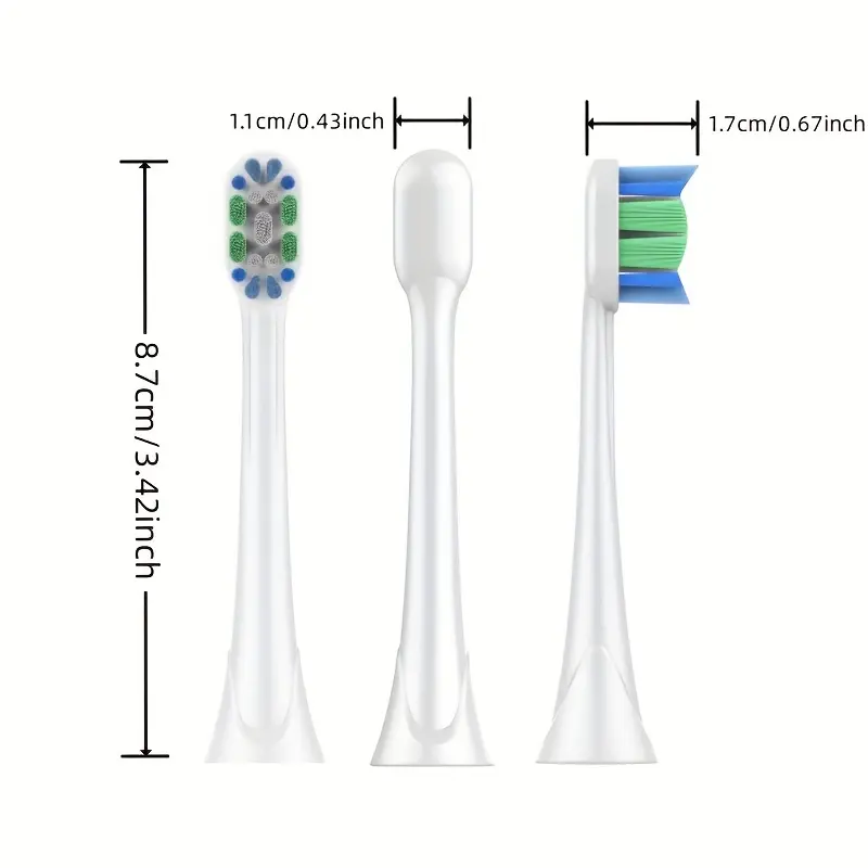 Đầu Bàn Chải Đánh Răng, Tương Thích Với Philips, Đầu Bàn Chải Thay Thế, Vỏ Bảo Vệ, Lông Bàn Chải Mềm, Đầu Thay Thế Bàn Chải Đánh Răng Điện, Để Bảo Vệ Sức Khỏe Răng Miệng 3