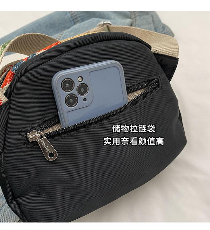 Product Introduction of Large Capacity Simple New Shoulder Small Cloth Bag Women's Messenger Bag Women's Bag Fashion All-Match Lightweight Oxford Cloth Shell Bag 5
