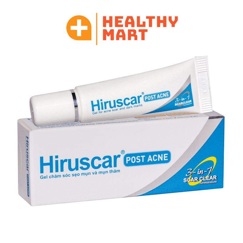  Hiruscar Post Acne - gel chấm làm giảm sẹo thâm sẹo trắng tuýp 5 10gram Làm Đẹp Da - giảm sẹo thâm sẹo trắng sẹo mụn 