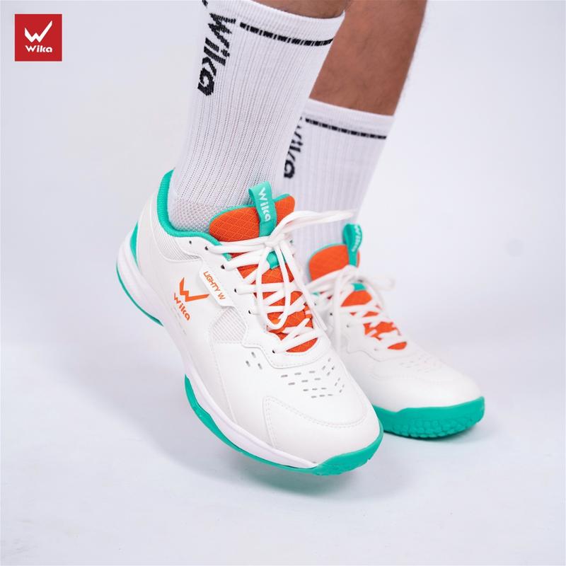 Giày Cầu Lông Chính Hãng Wika Maru | Giày Cầu Lông Cày Sân Bê Tông Giá Rẻ | Maru Trắng Sport badminton
